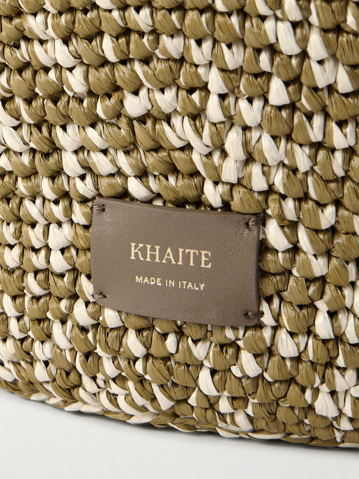 Lotus Medium Two-Tone Woven Tote