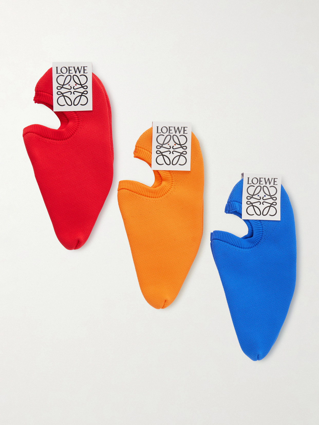 Loewe Emily Aqua Bootie 45 In Rubber With Multicolor Socks Pumps White