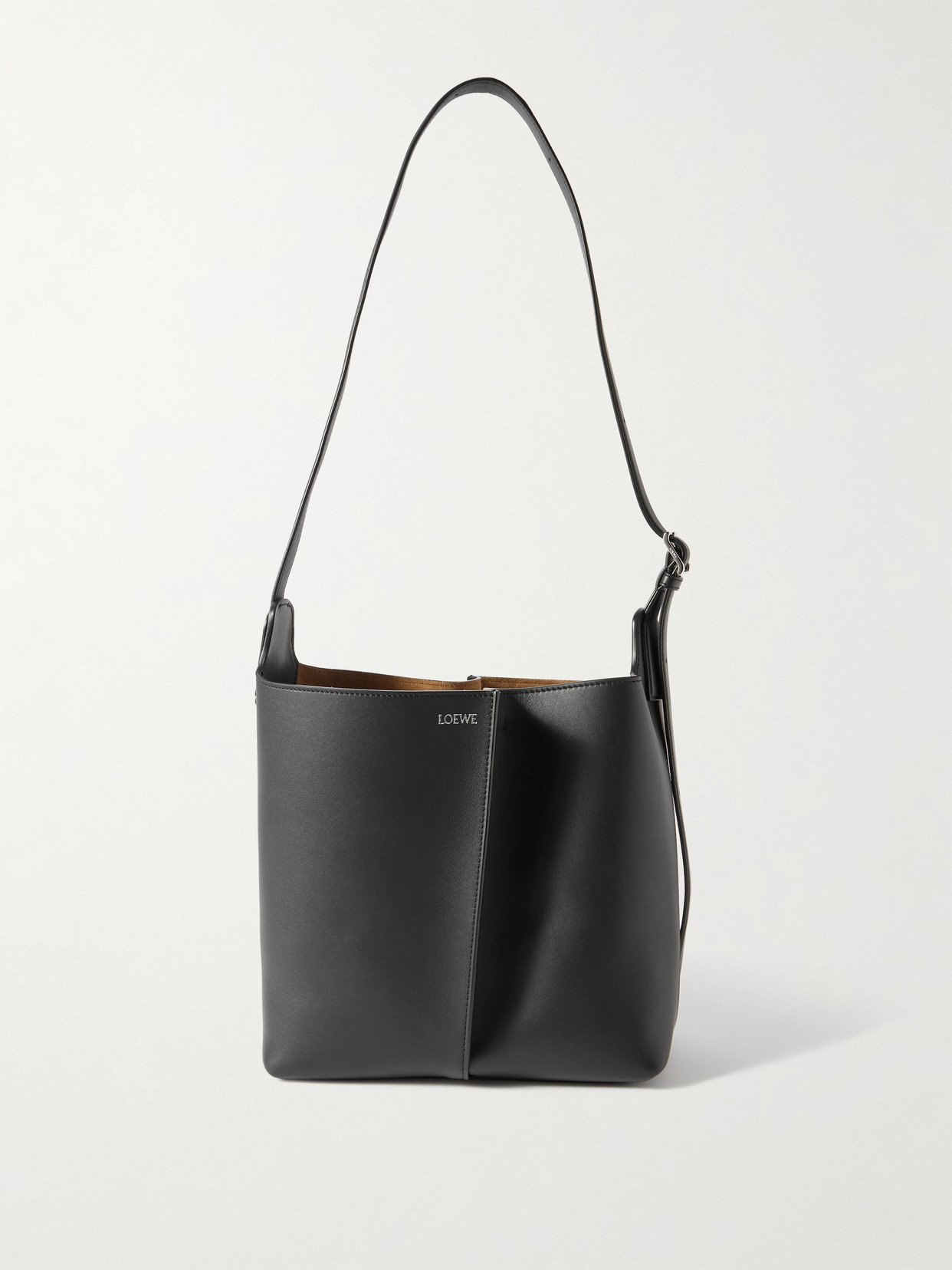 Loewe Medium Bilbao Bucket In Smooth Leather Skin For Woman In Black