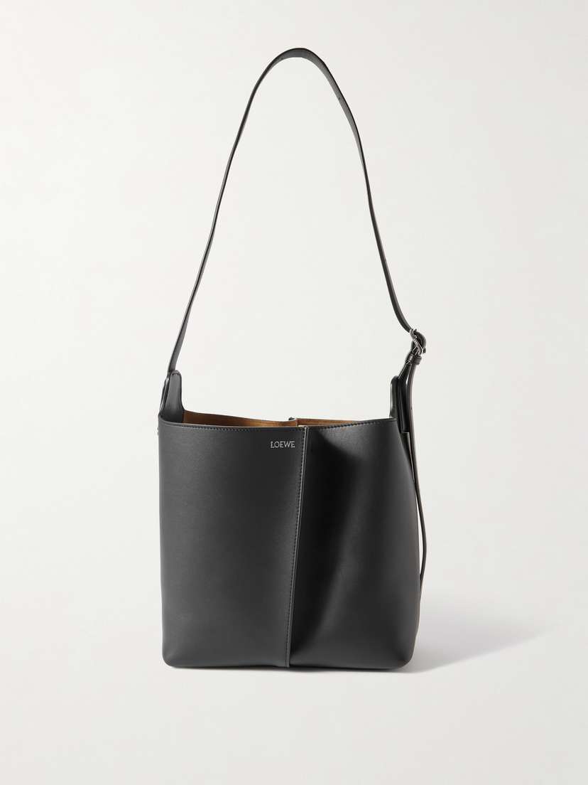 Loewe Bilbao Medium Pleated Leather Shoulder Bag