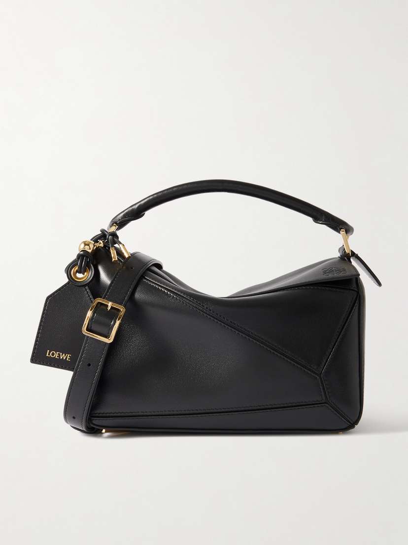 Loewe Featherlight Puzzle Small Textured-leather Shoulder Bag