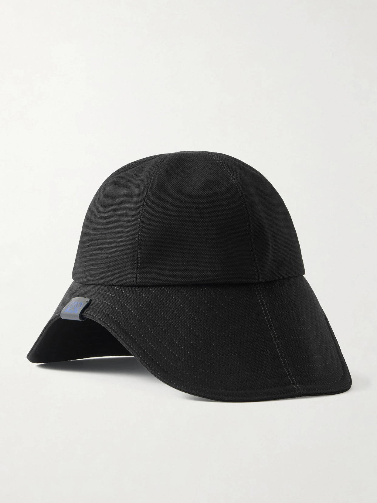 Loewe Cotton Canvas Five-panel Hat In Black