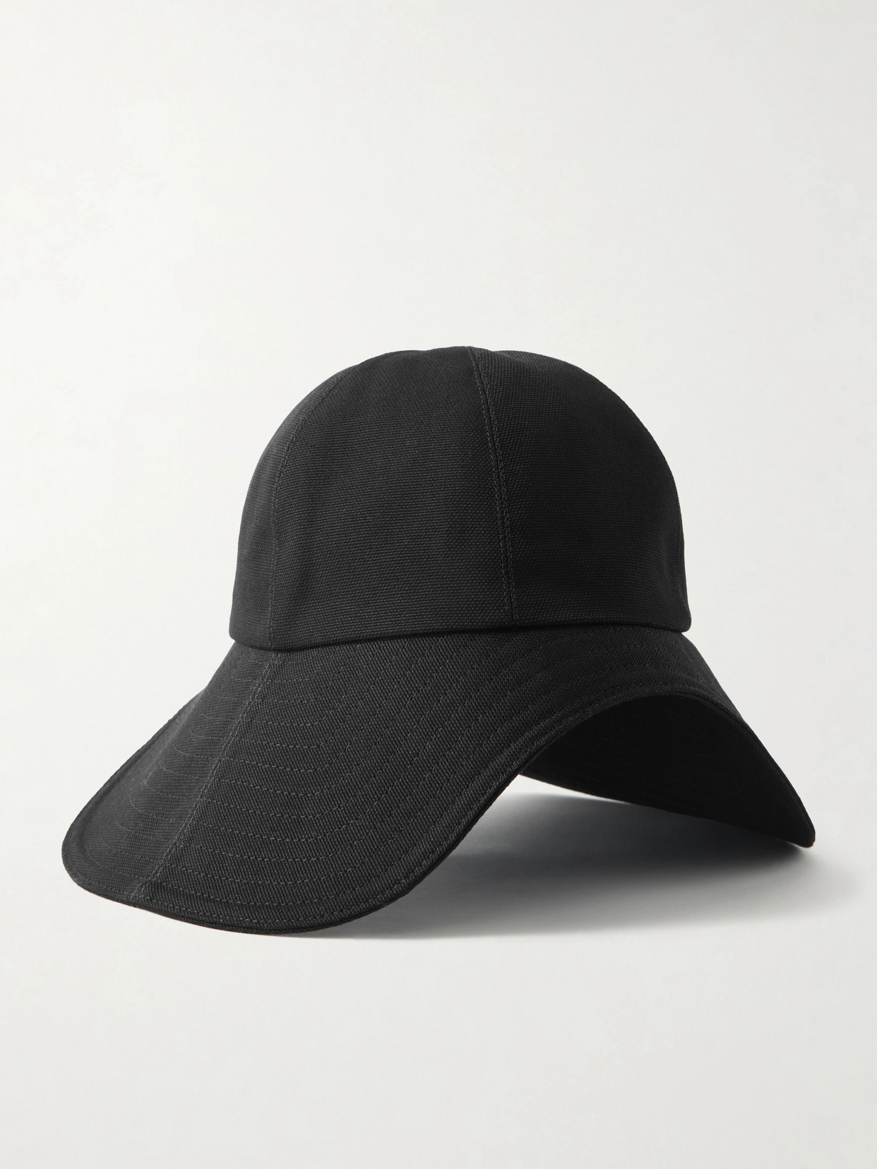 Loewe Cotton Canvas Five-panel Hat In Black
