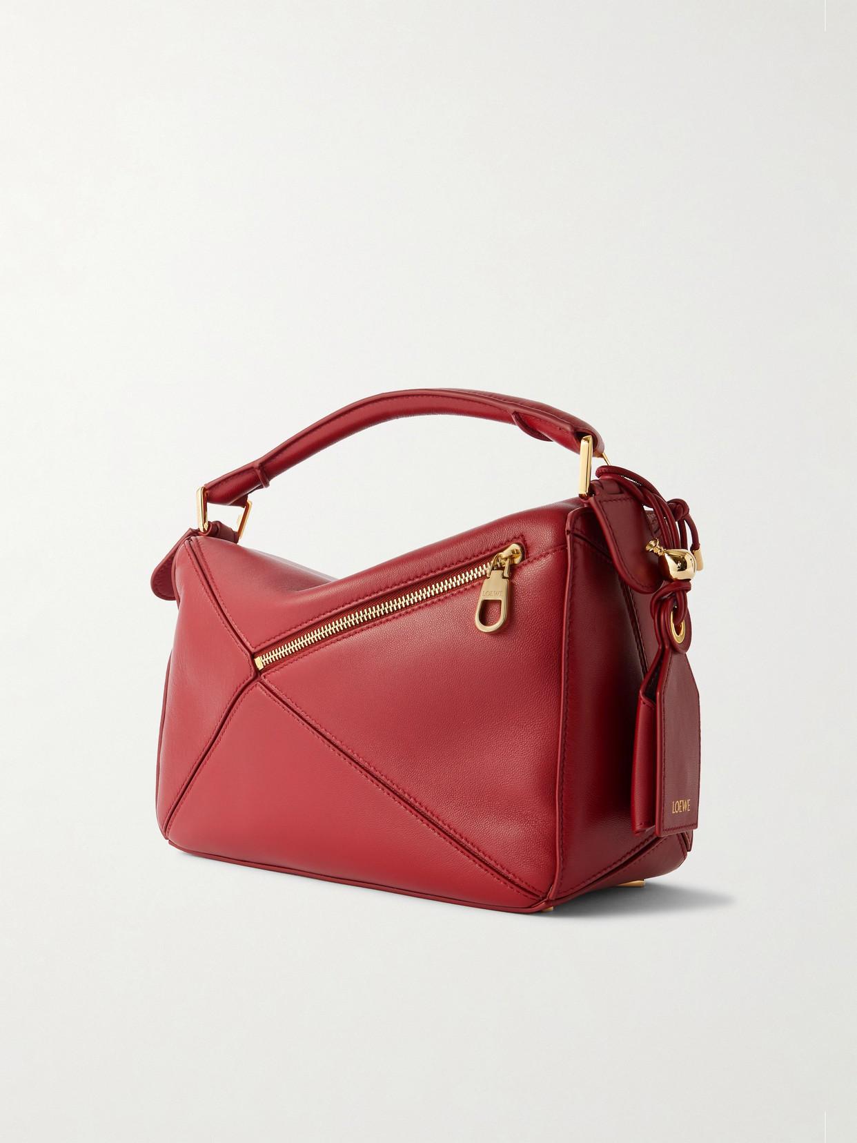 Featherlight Puzzle Small Textured-Leather Shoulder Bag