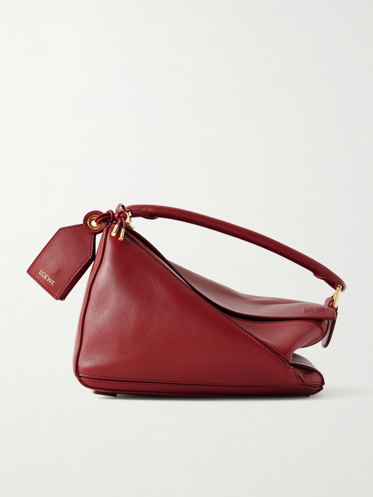 Featherlight Puzzle Small Textured-Leather Shoulder Bag