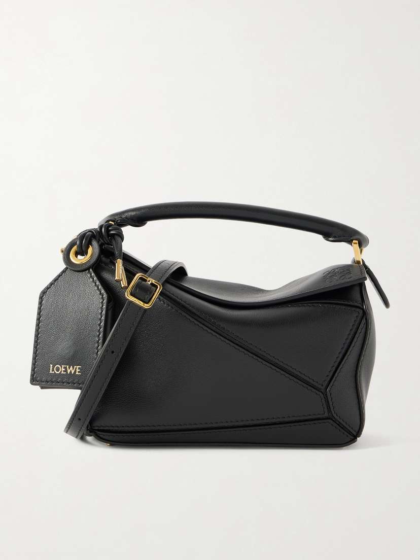 Loewe Featherlight Puzzle Mini Textured-leather Shoulder Bag
