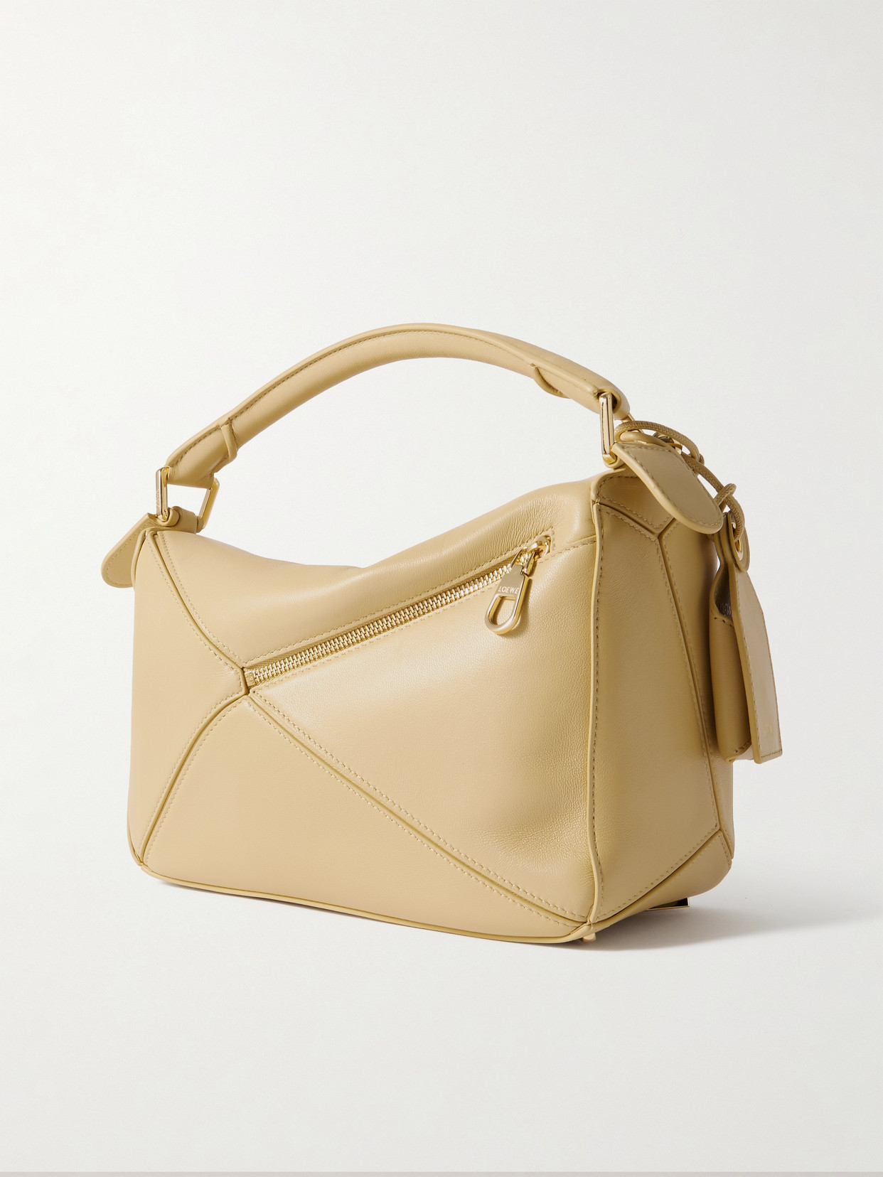 Featherlight Puzzle Small Textured-Leather Shoulder Bag
