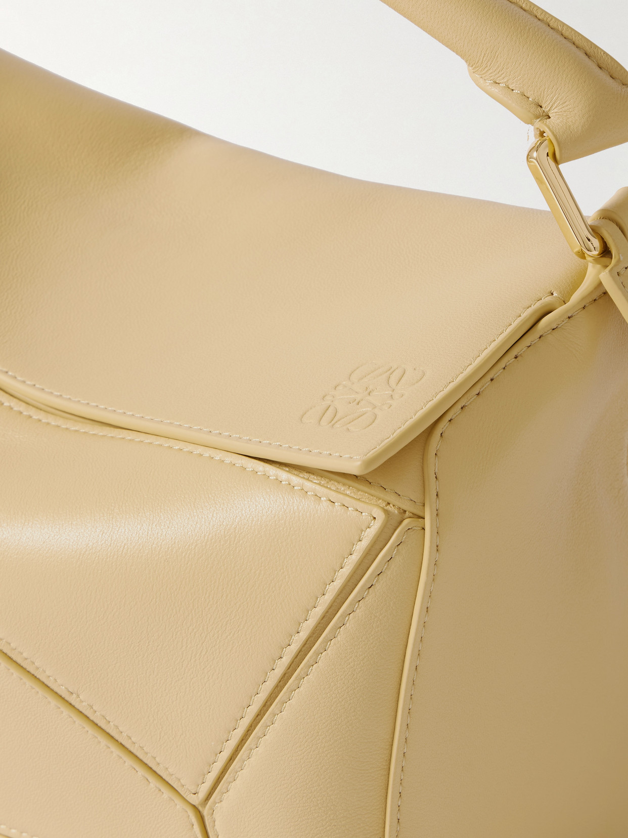 Featherlight Puzzle Small Textured-Leather Shoulder Bag