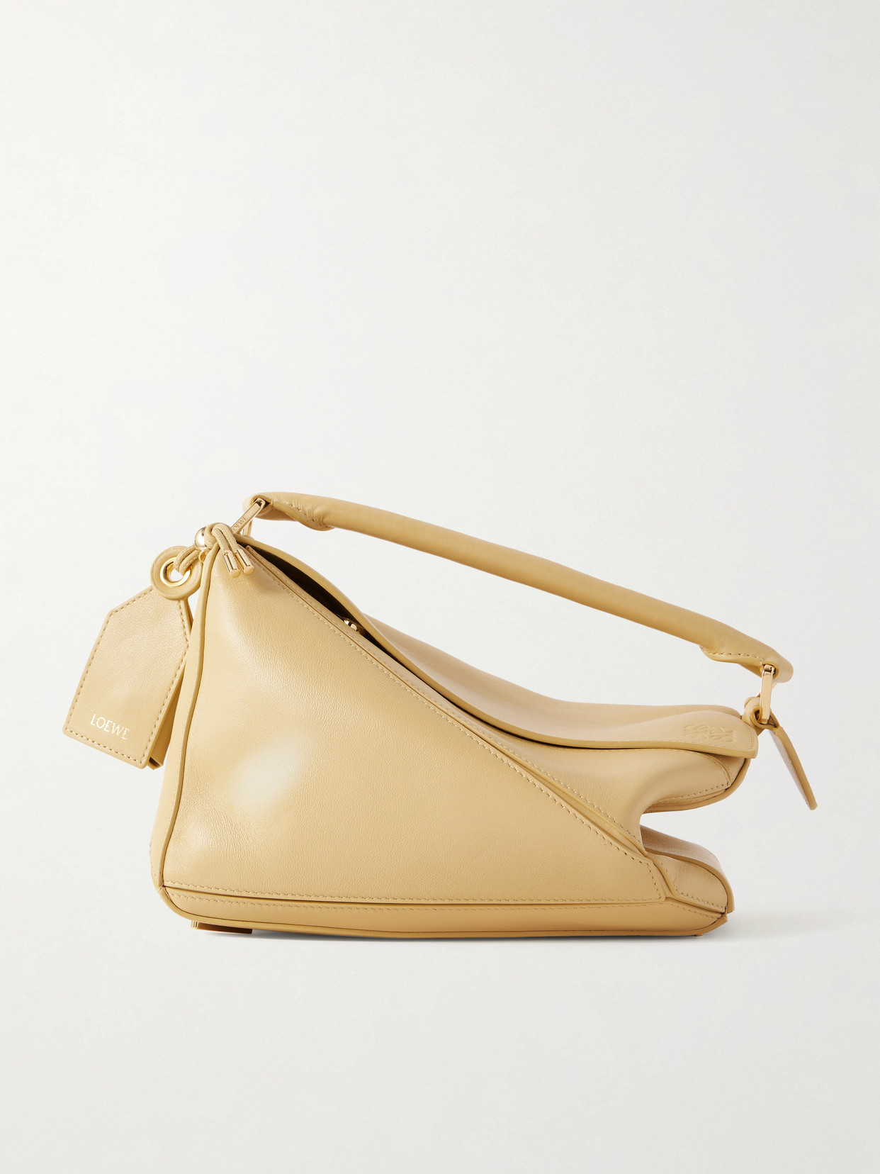 Featherlight Puzzle Small Textured-Leather Shoulder Bag