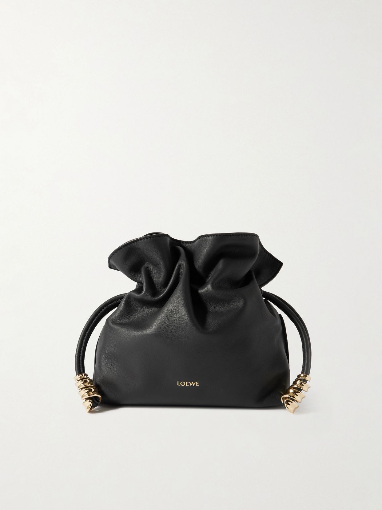 Flamenco mini embellished leather clutch