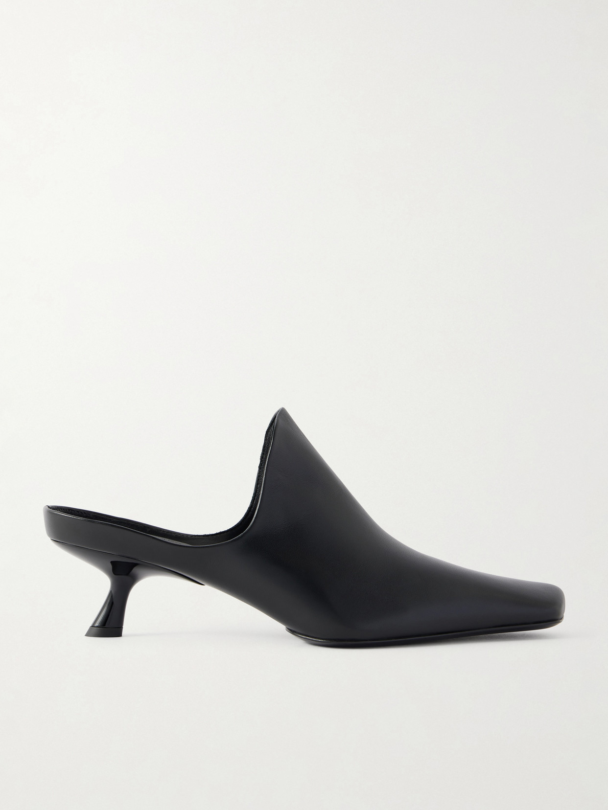 Loewe Emily Leather Mules In Black