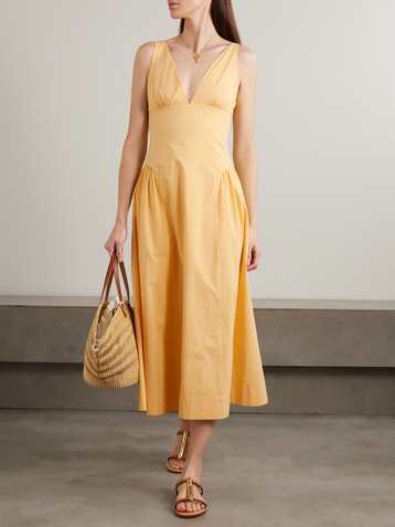 POSSE Lindie cotton midi dress