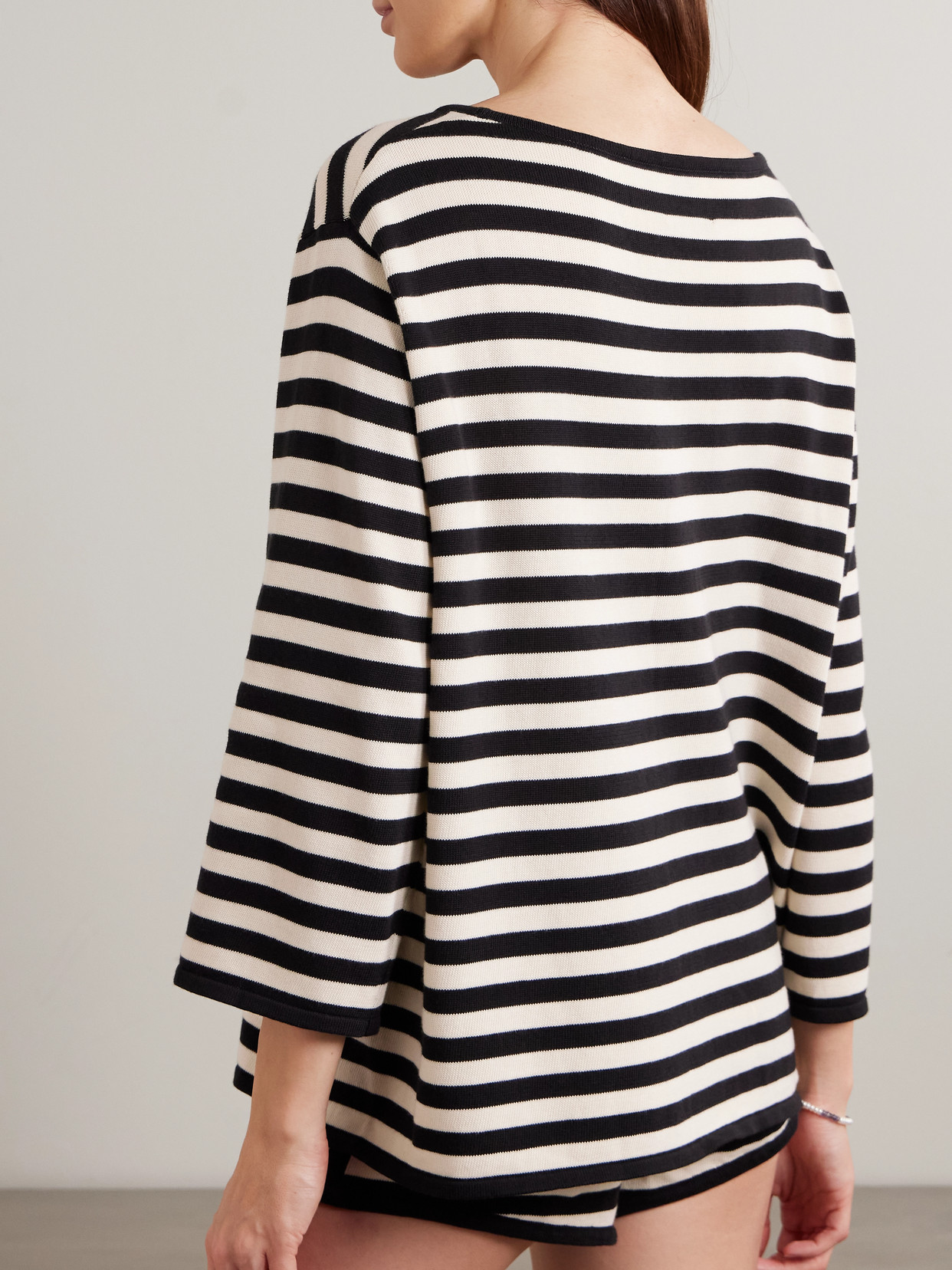 Darcy Striped Pima Cotton Top