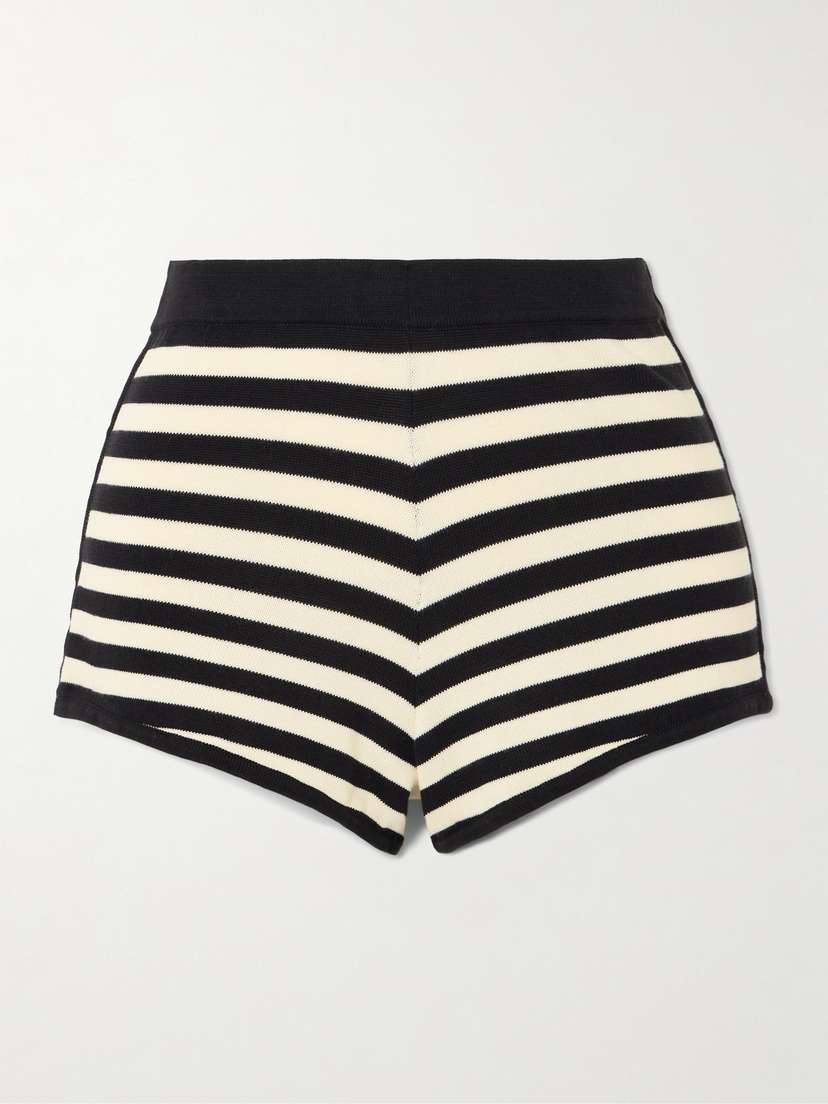 Posse Darcy Striped Pima Cotton Shorts