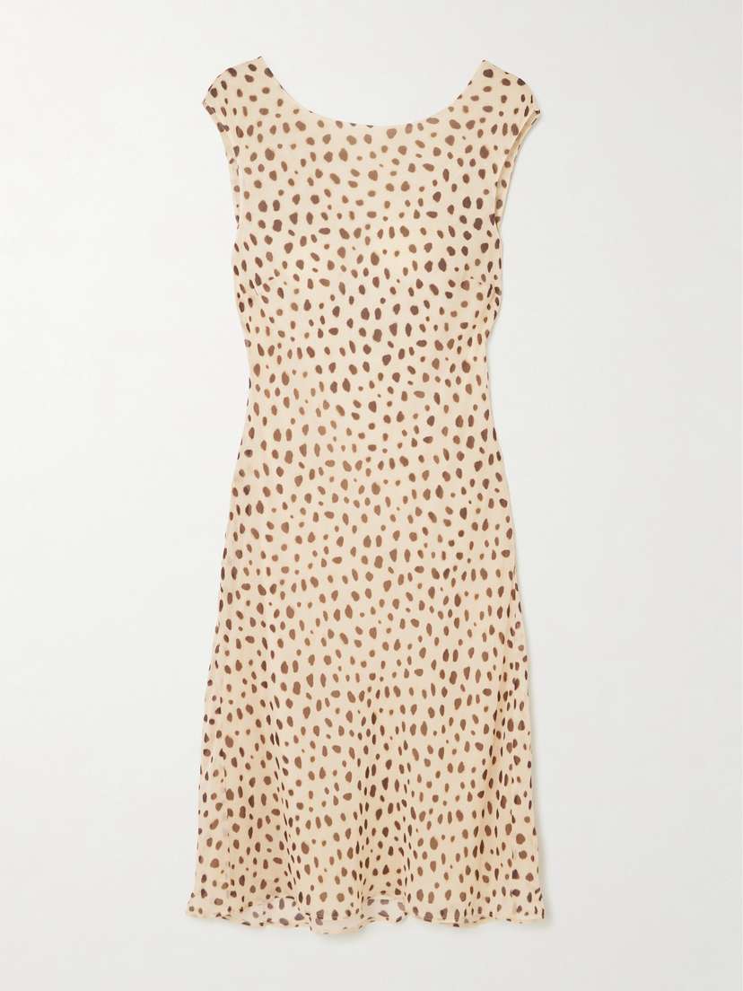 Posse Leo Cheetah-print Silk-georgette Mini Dress