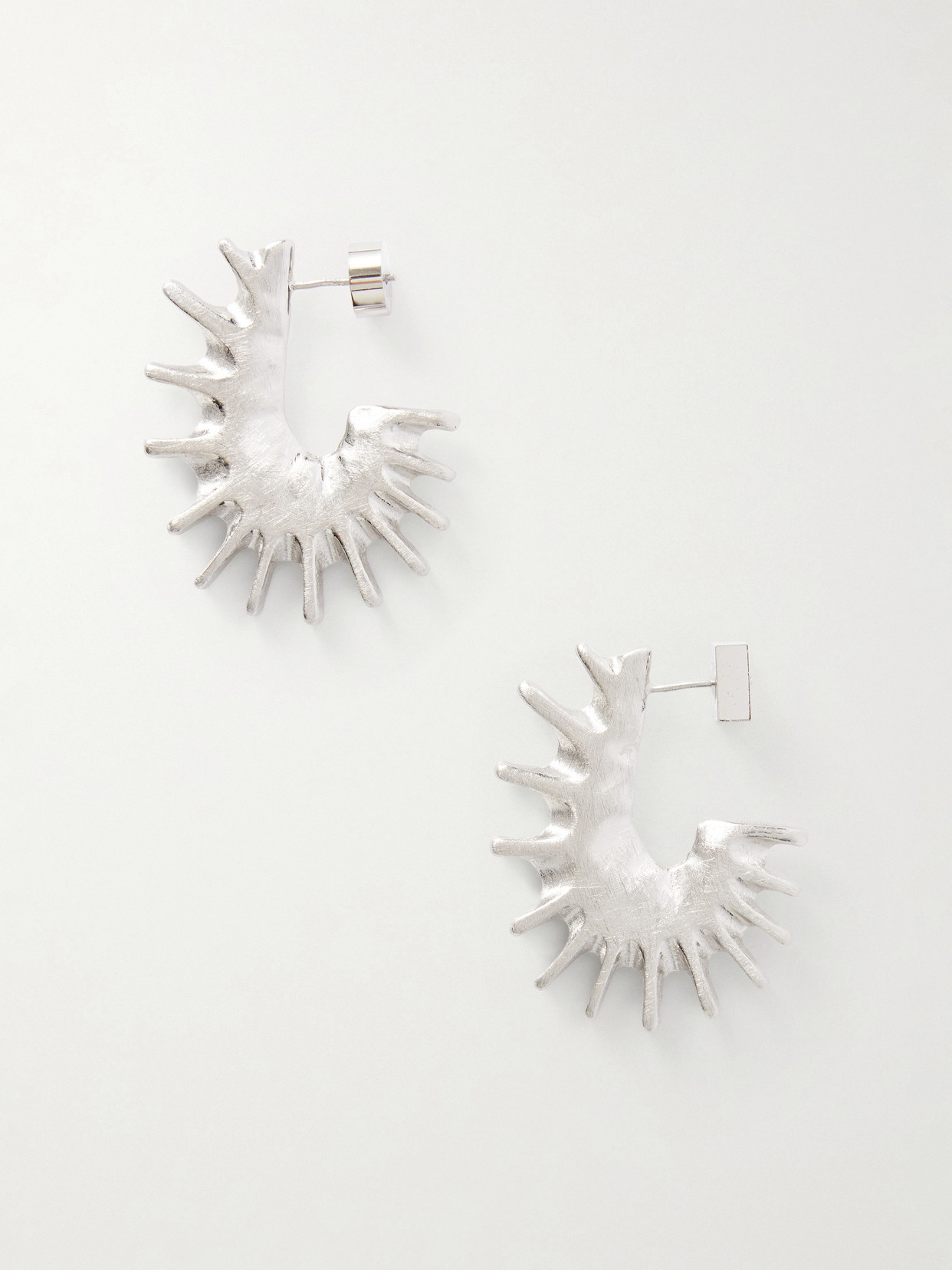 Jacquemus Les Boucles Hippocampe Silver-tone Earrings