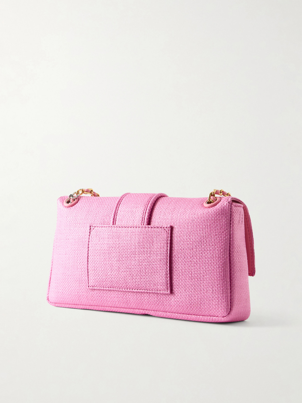 Le Bambino Chaîne Raffia-Effect Shoulder Bag