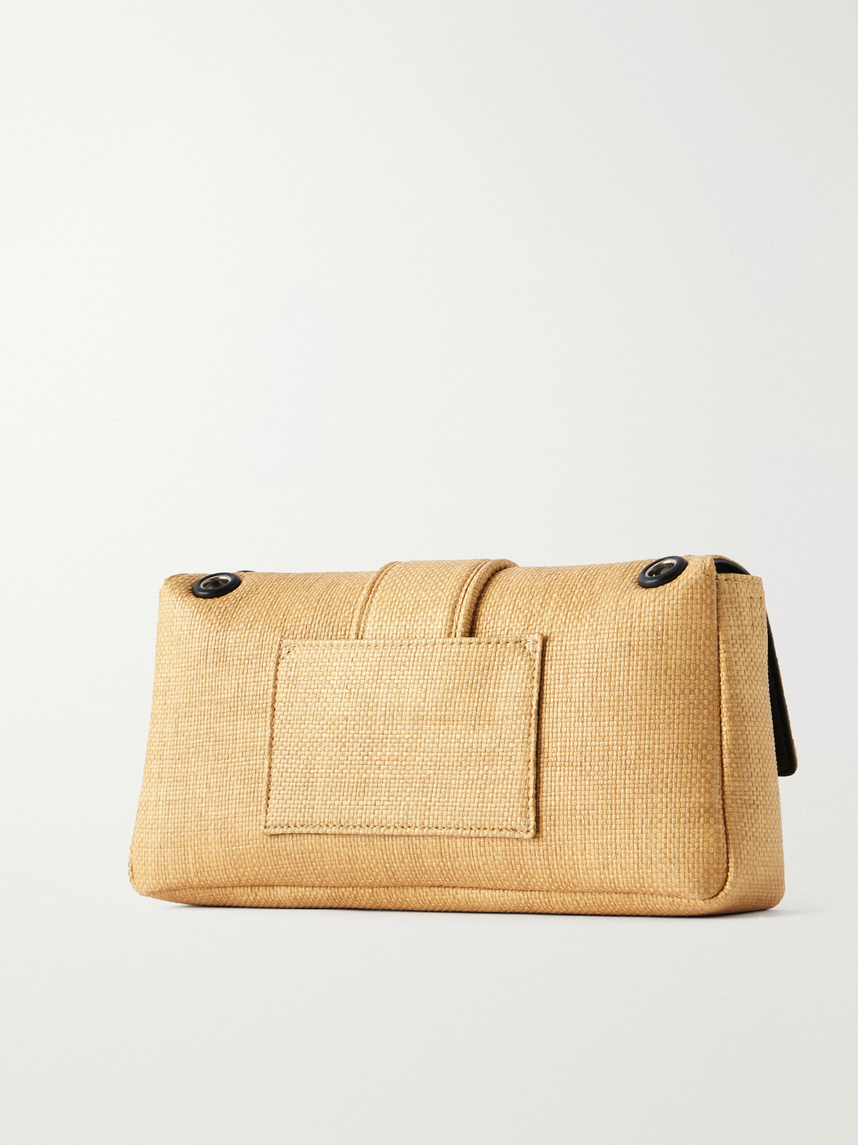 Le Bambino Chaîne Raffia-Effect Shoulder Bag