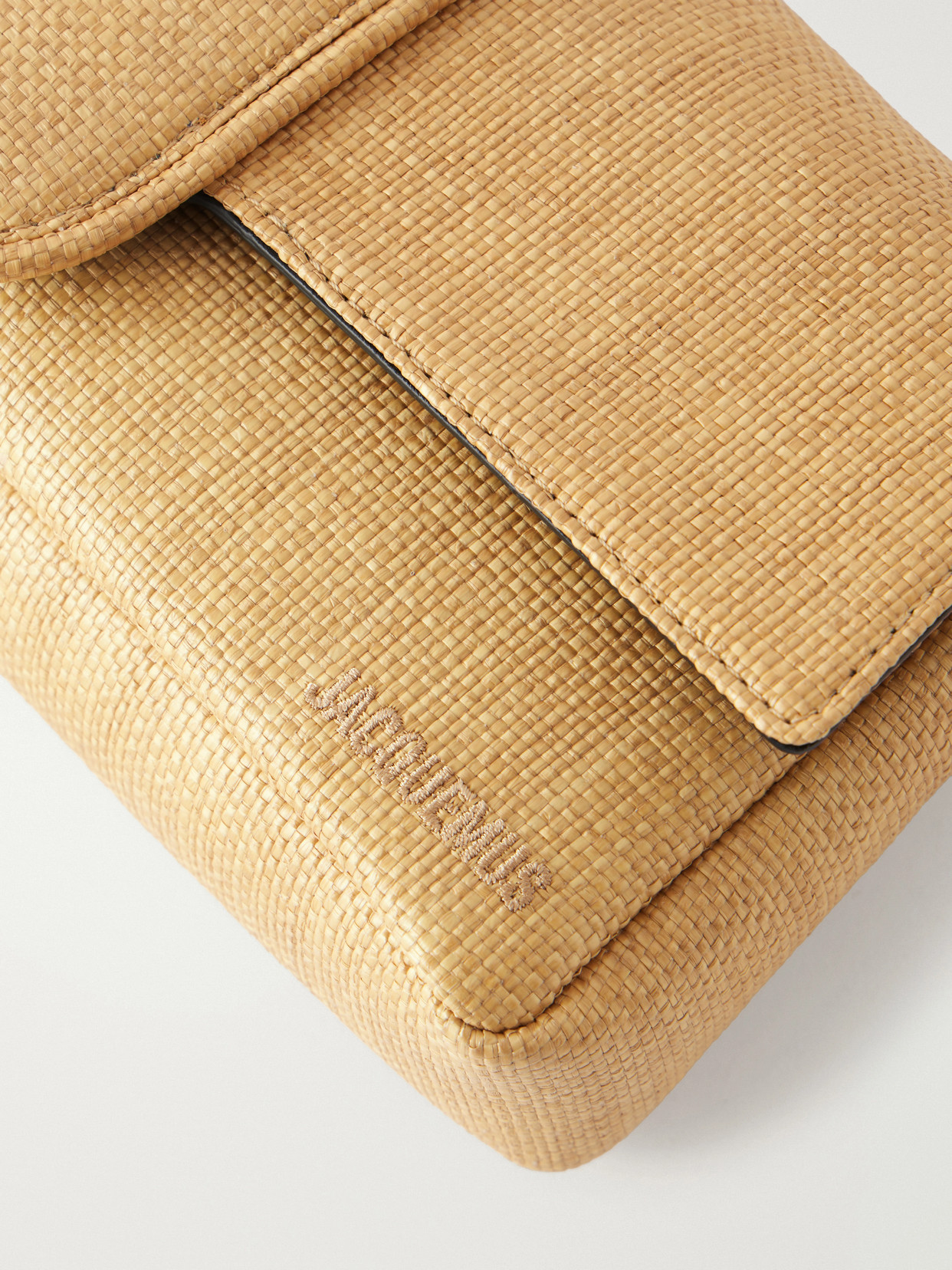 Le Bambino Chaîne Raffia-Effect Shoulder Bag