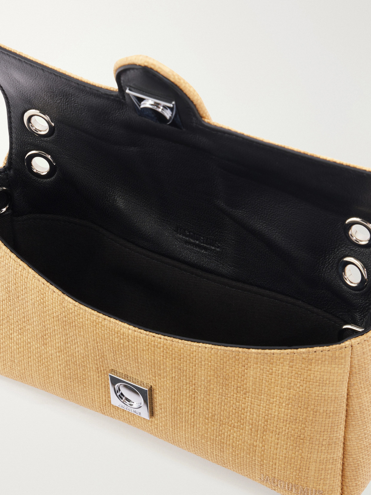 Le Bambino Chaîne Raffia-Effect Shoulder Bag