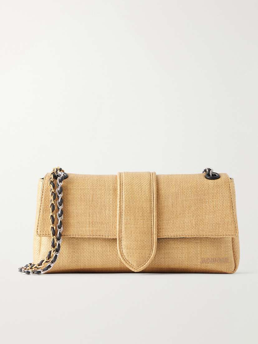 Jacquemus Le Bambino Chaîne Raffia-effect Shoulder Bag