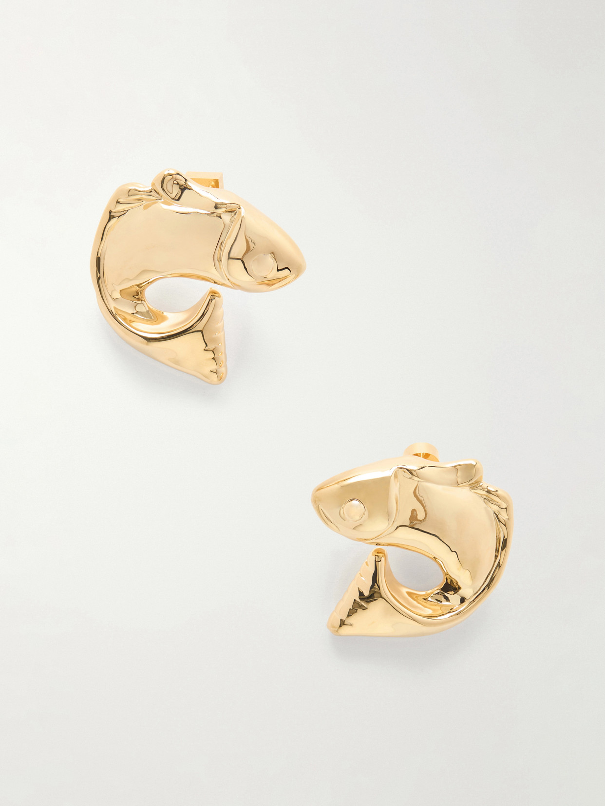 Jacquemus Poisson Gold-tone Earrings