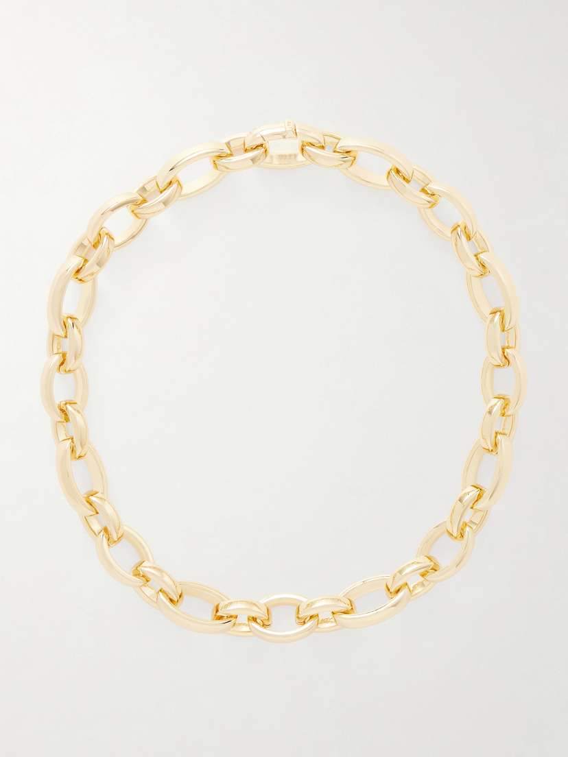 Roxanne Assoulin Puffy Gold-tone And Crystal Necklace
