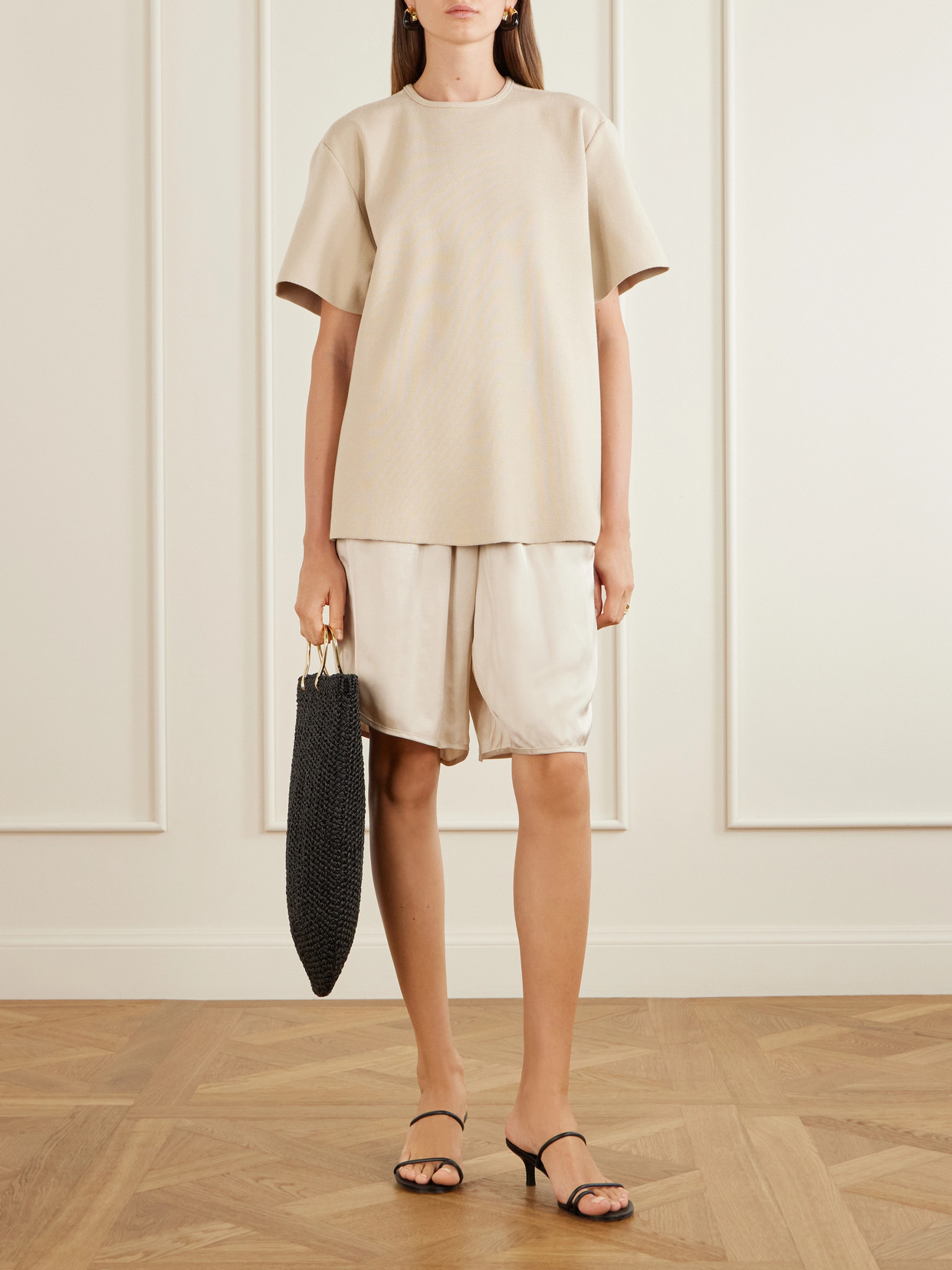 Tory Burch Woven Tote Bag In Pattern