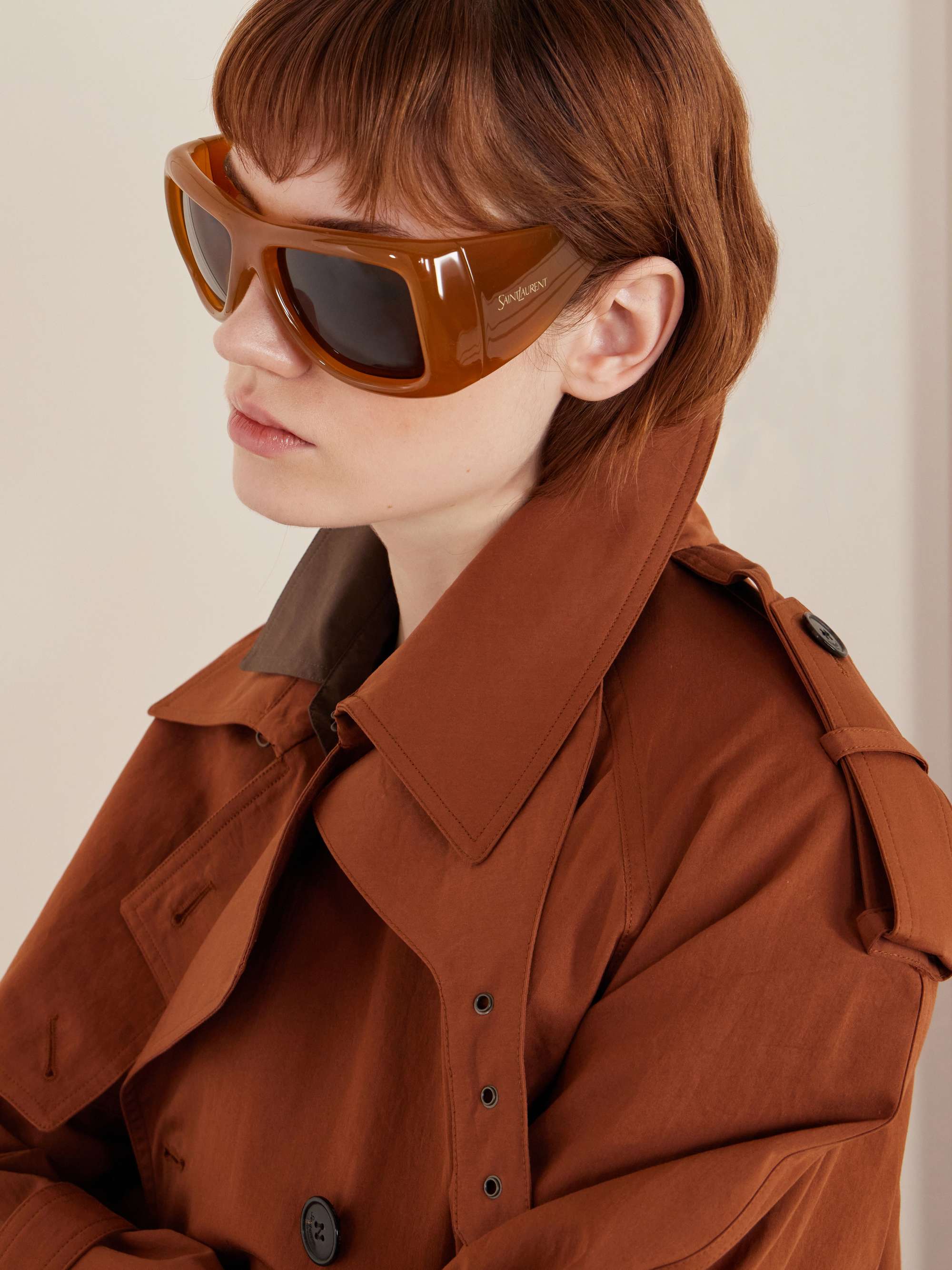 SAINT LAURENT EYEWEAR SL 902 Howl D-frame acetate sunglasses | NET