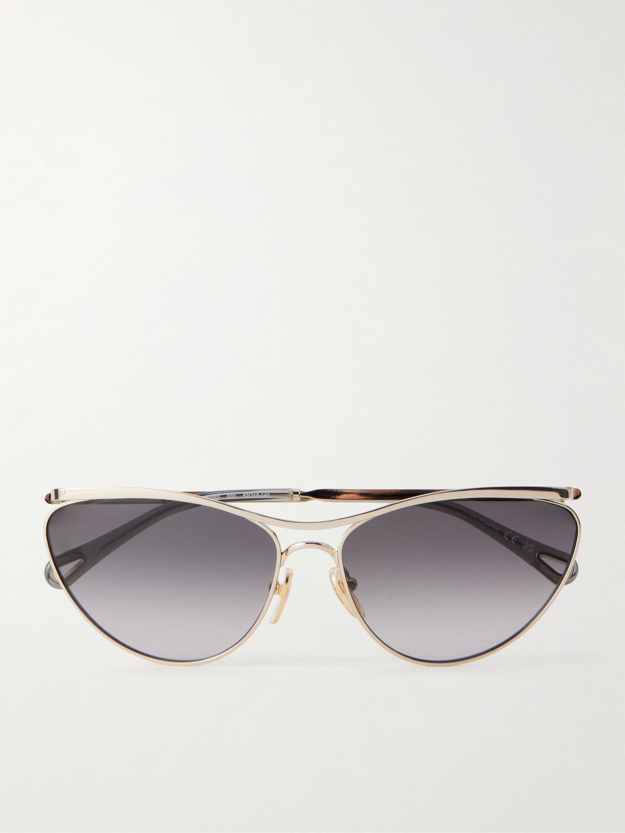 Uma cat-eye gold-tone sunglasses