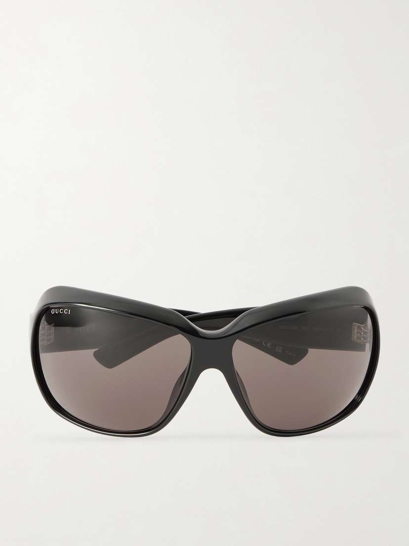 Gucci Eyewear Oval Cat-eye Acetate Sunglasses