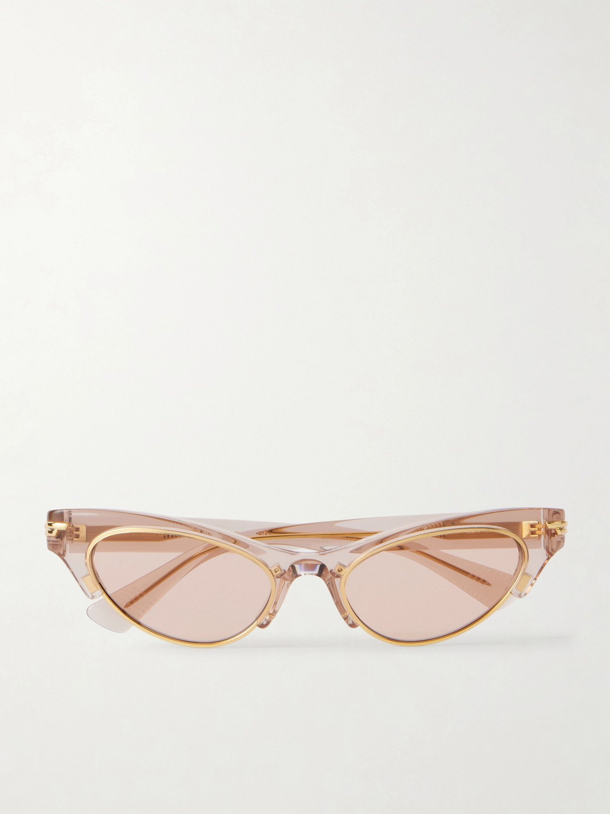 Bottega Veneta Cat-eye Acetate Sunglasses In Brown