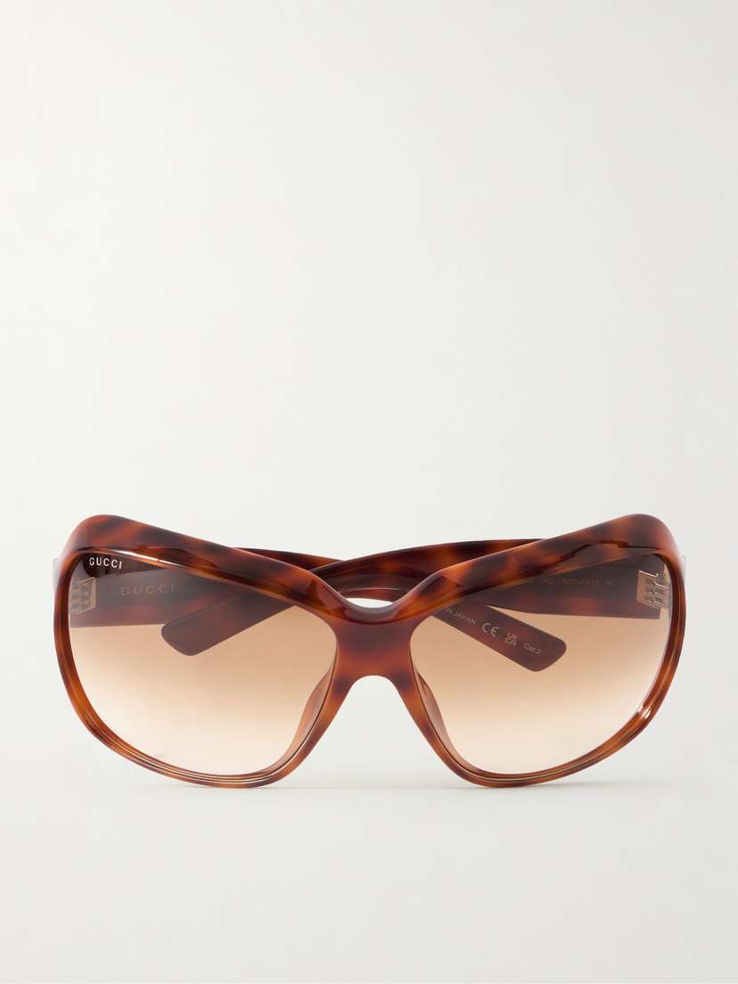 Gucci Eyewear Square-frame Tortoiseshell Acetate Sunglasses