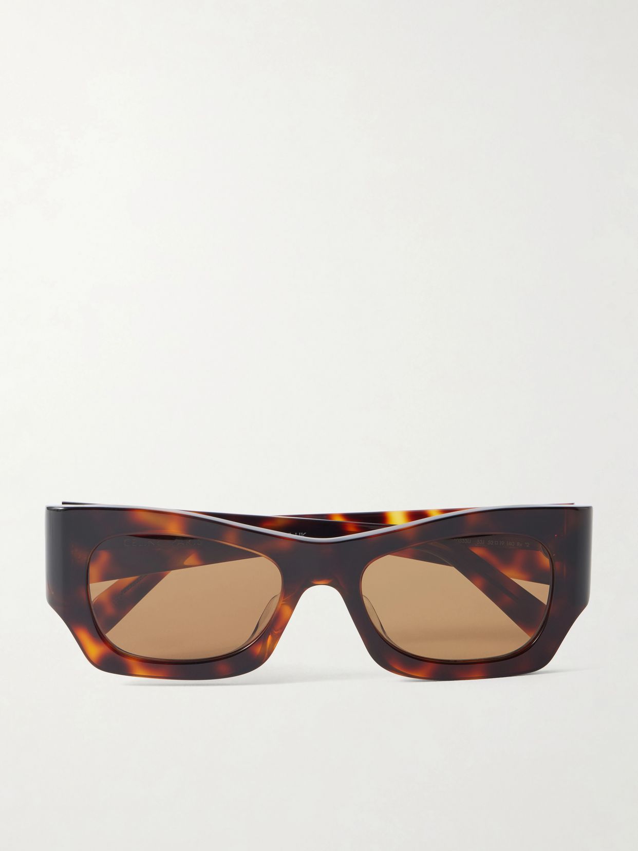 Square-frame tortoiseshell acetate sunglasses