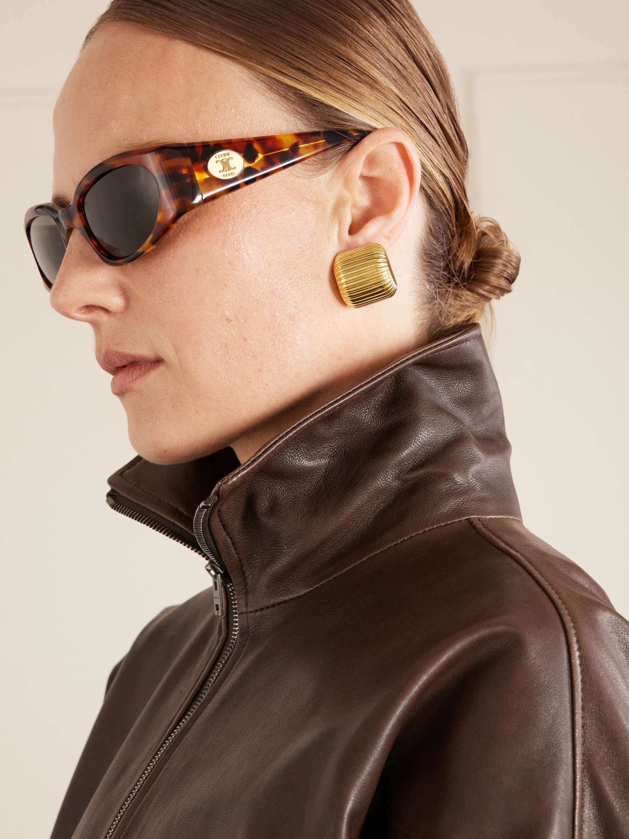 CELINE EYEWEAR Journey round-frame sunglasses | NET-A-PORTER