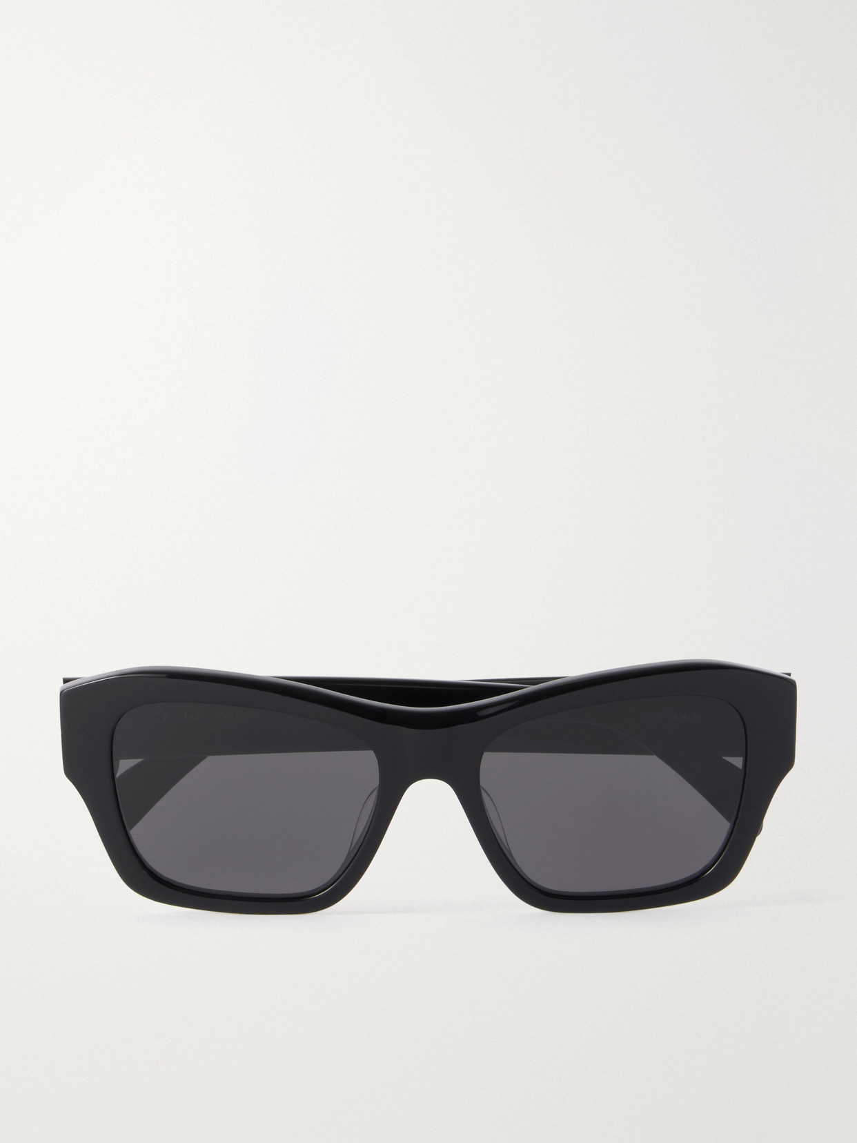 Celine Triomphe Square-frame Acetate Sunglasses In Black