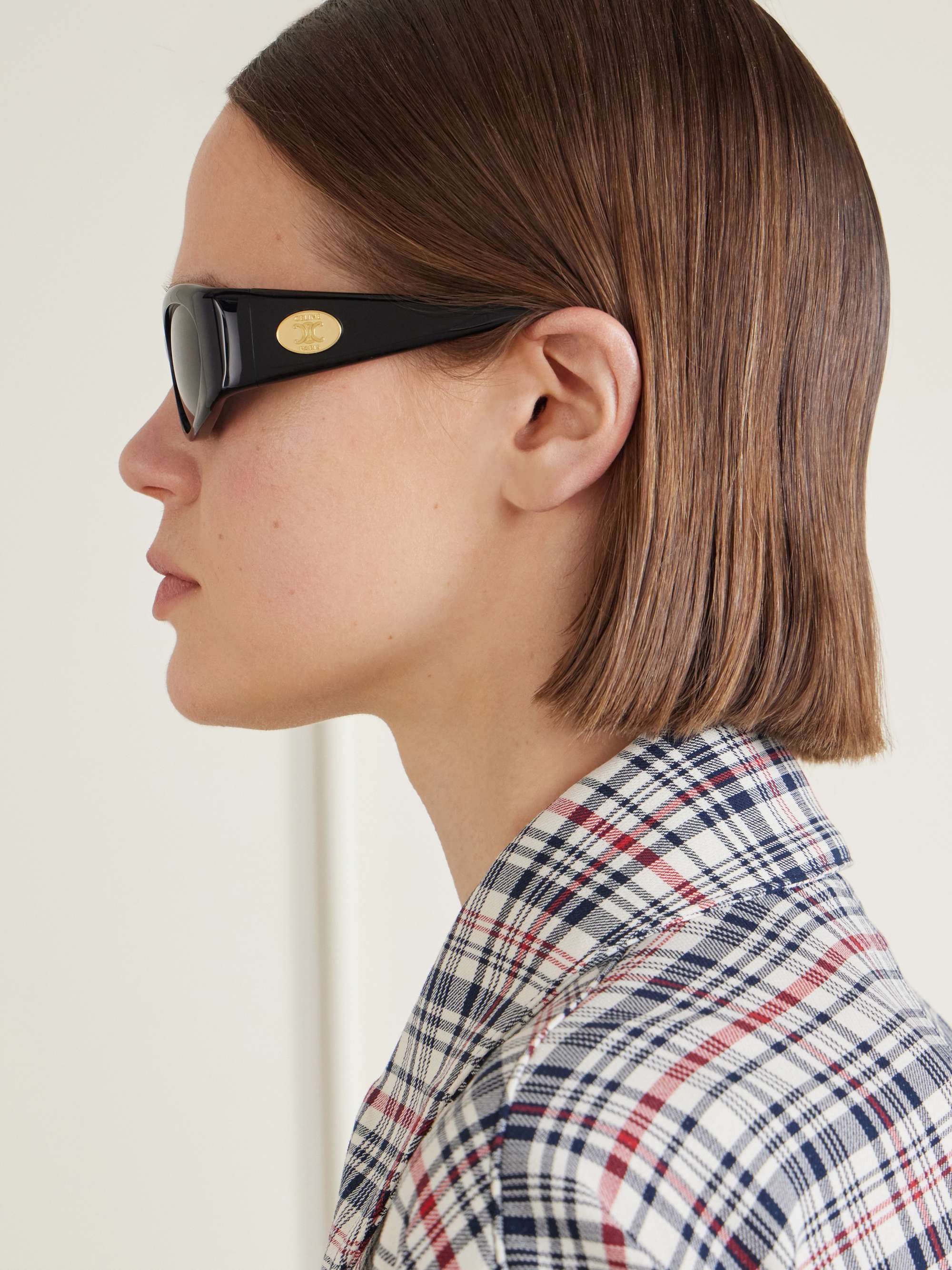 CELINE EYEWEAR Journey round-frame acetate sunglasses | NET-A-PORTER