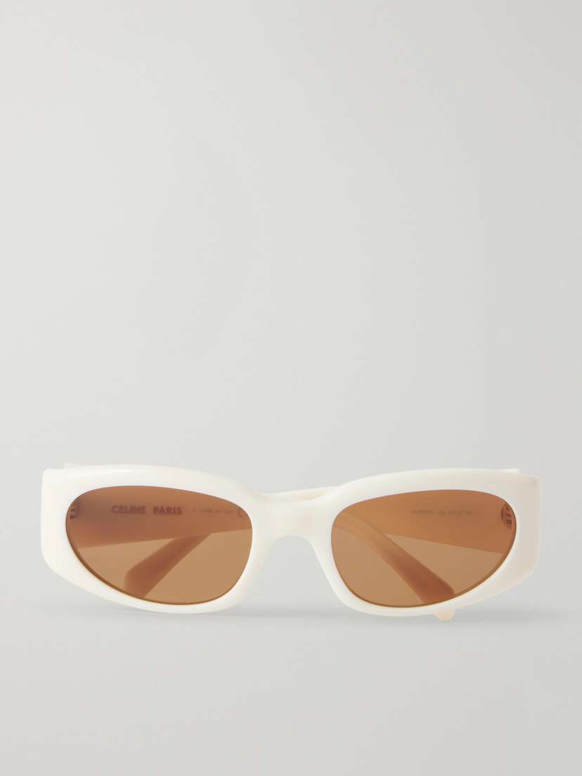 CELINE Eyewear Journey Round-frame Acetate Sunglasses