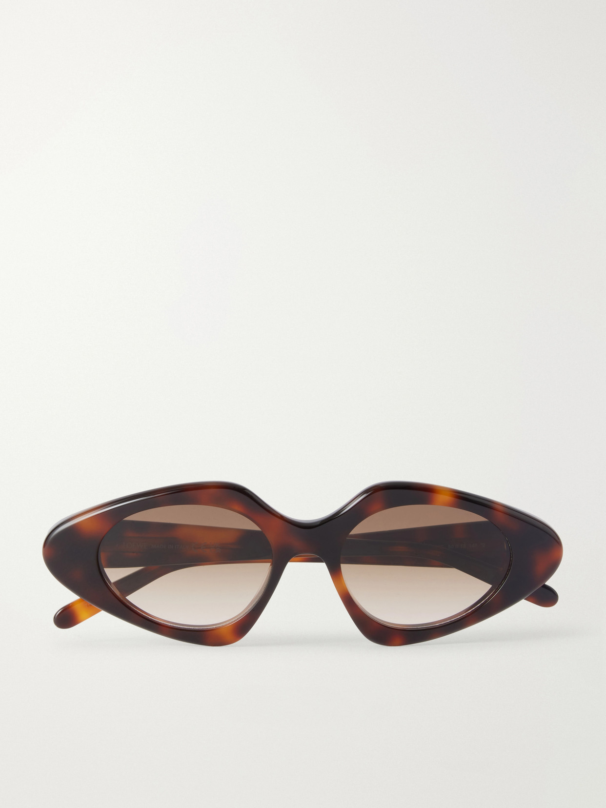 Loewe Slim Cat-eye Tortoiseshell Acetate Sunglasses In Brown