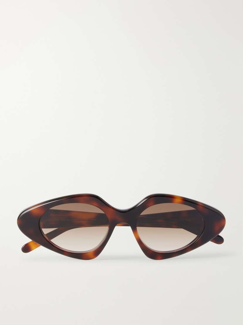 Loewe Slim Cat-eye Tortoiseshell Acetate Sunglasses