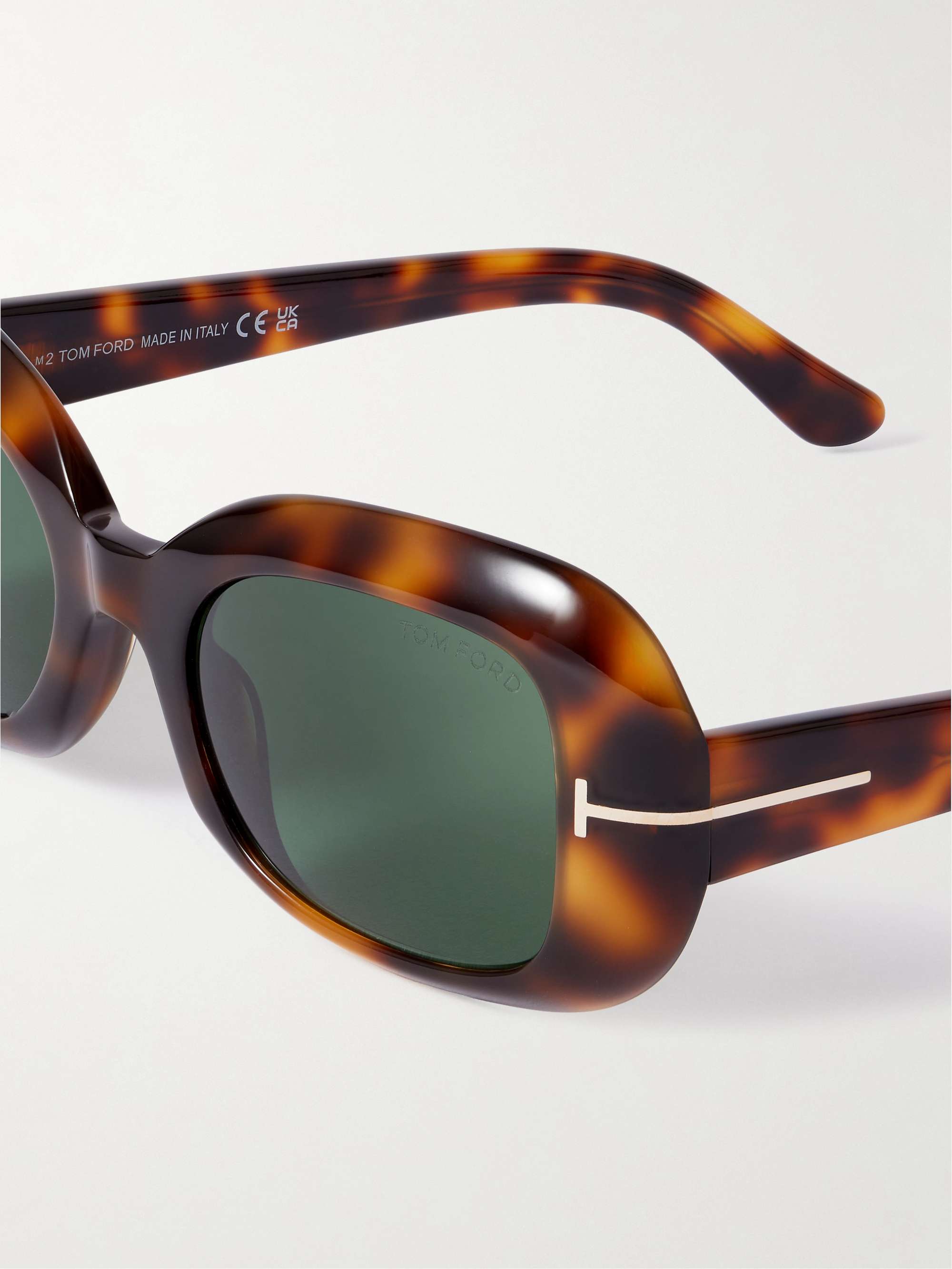 TOM FORD EYEWEAR Paloma square-frame tortoiseshell acetate