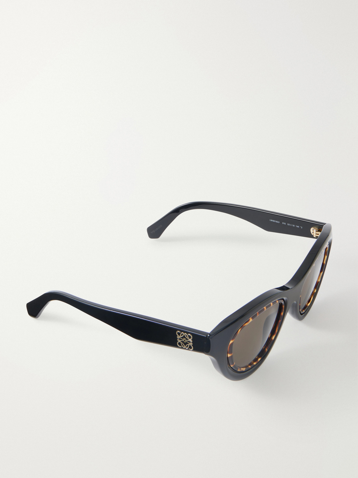 Loewe Acetate Mini Cat Eye Anagram Sunglasses In Black