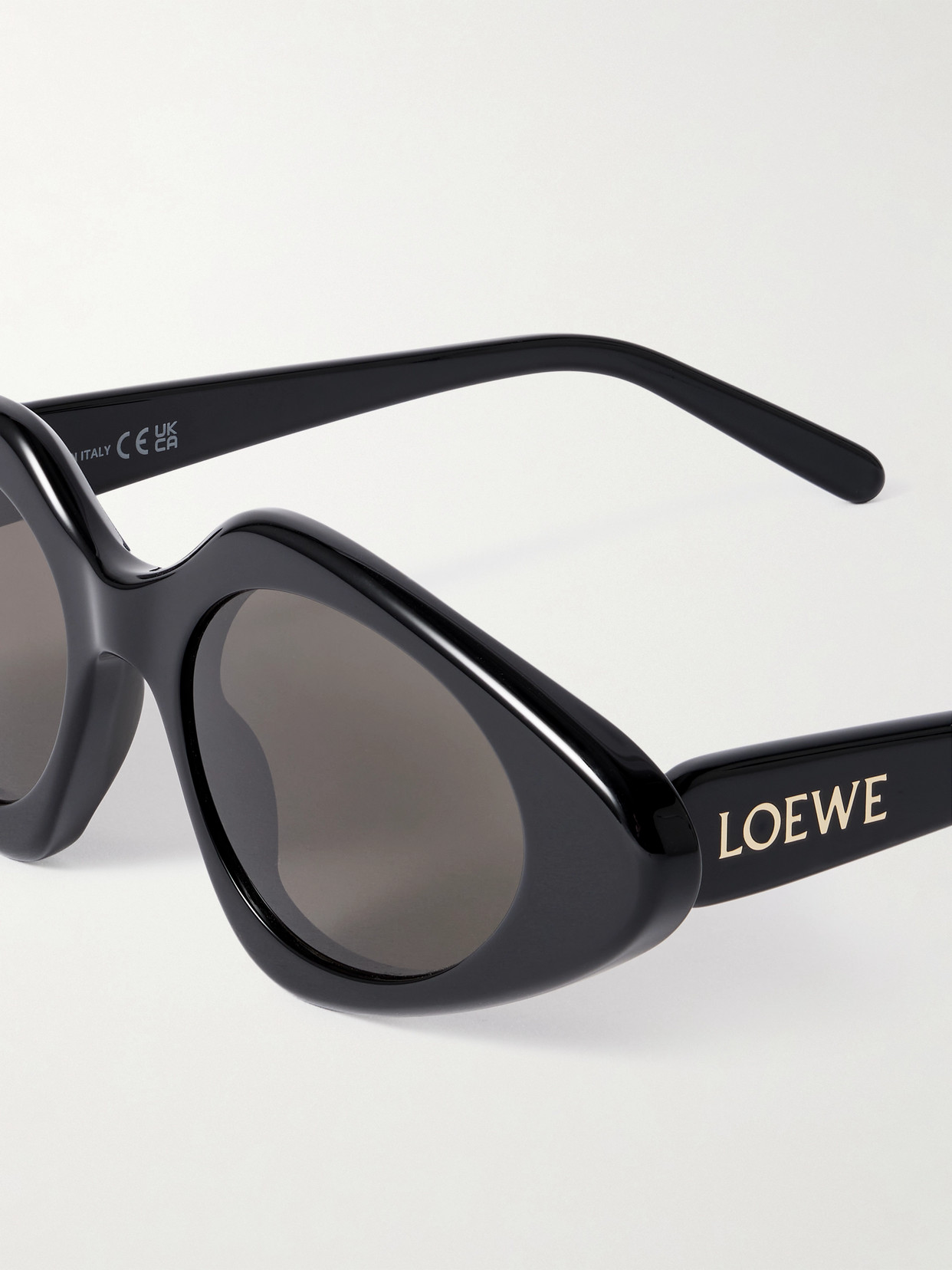 Loewe Triangle Slim 50mm Geometric Sunglasses In Black