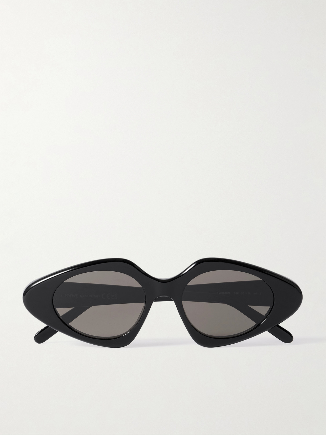 Loewe Slim Cat-eye Acetate Sunglasses In Black