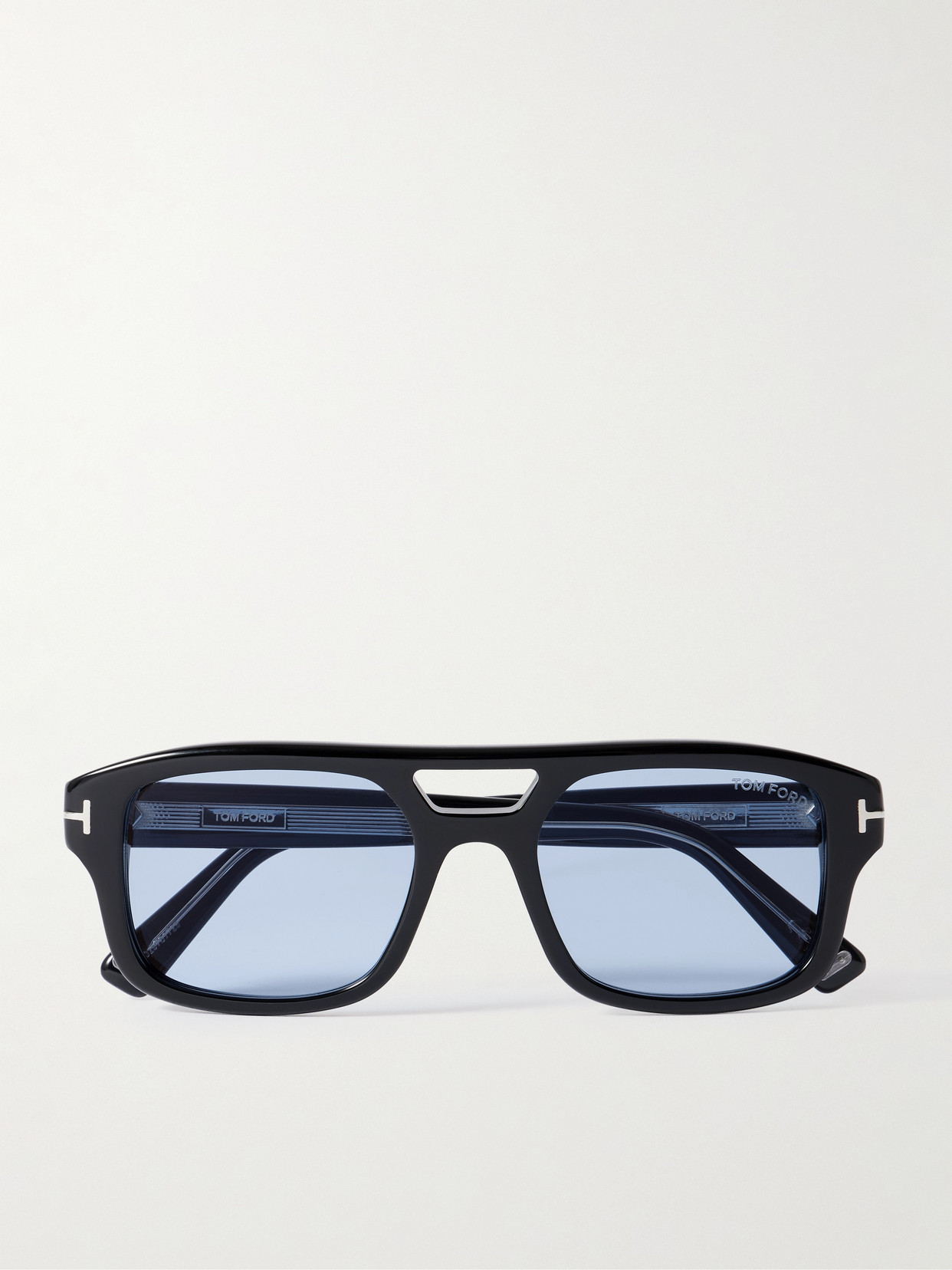 Tom Ford Icon Aviator-style Acetate Sunglasses In Black