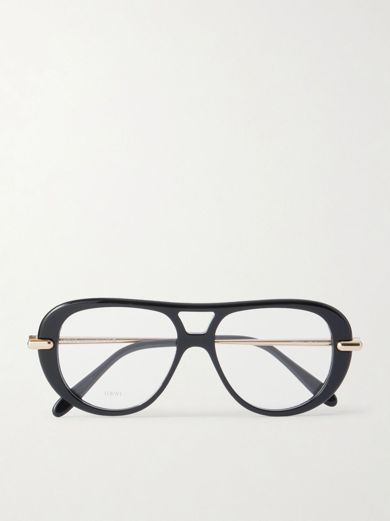 Slim aviator-style acetate sunglasses