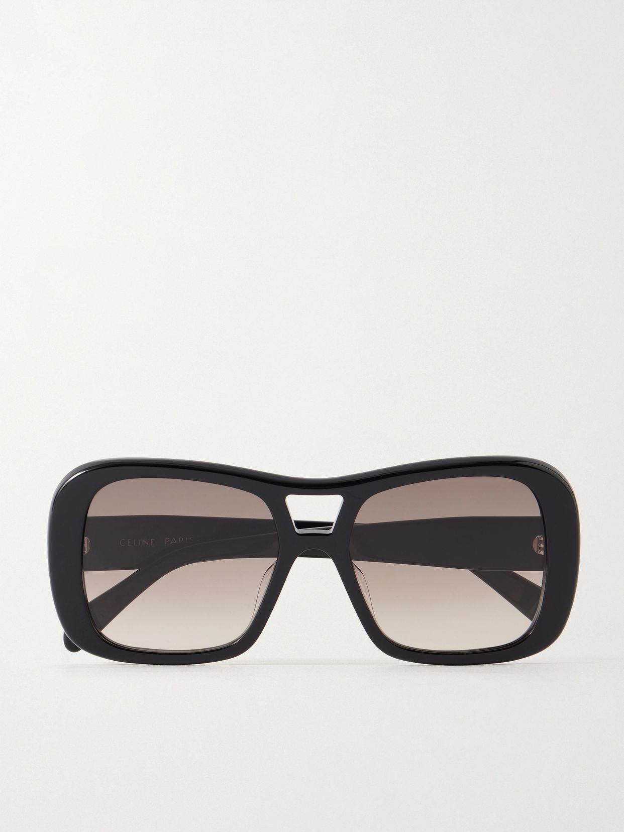 Aviator-style acetate sunglasses