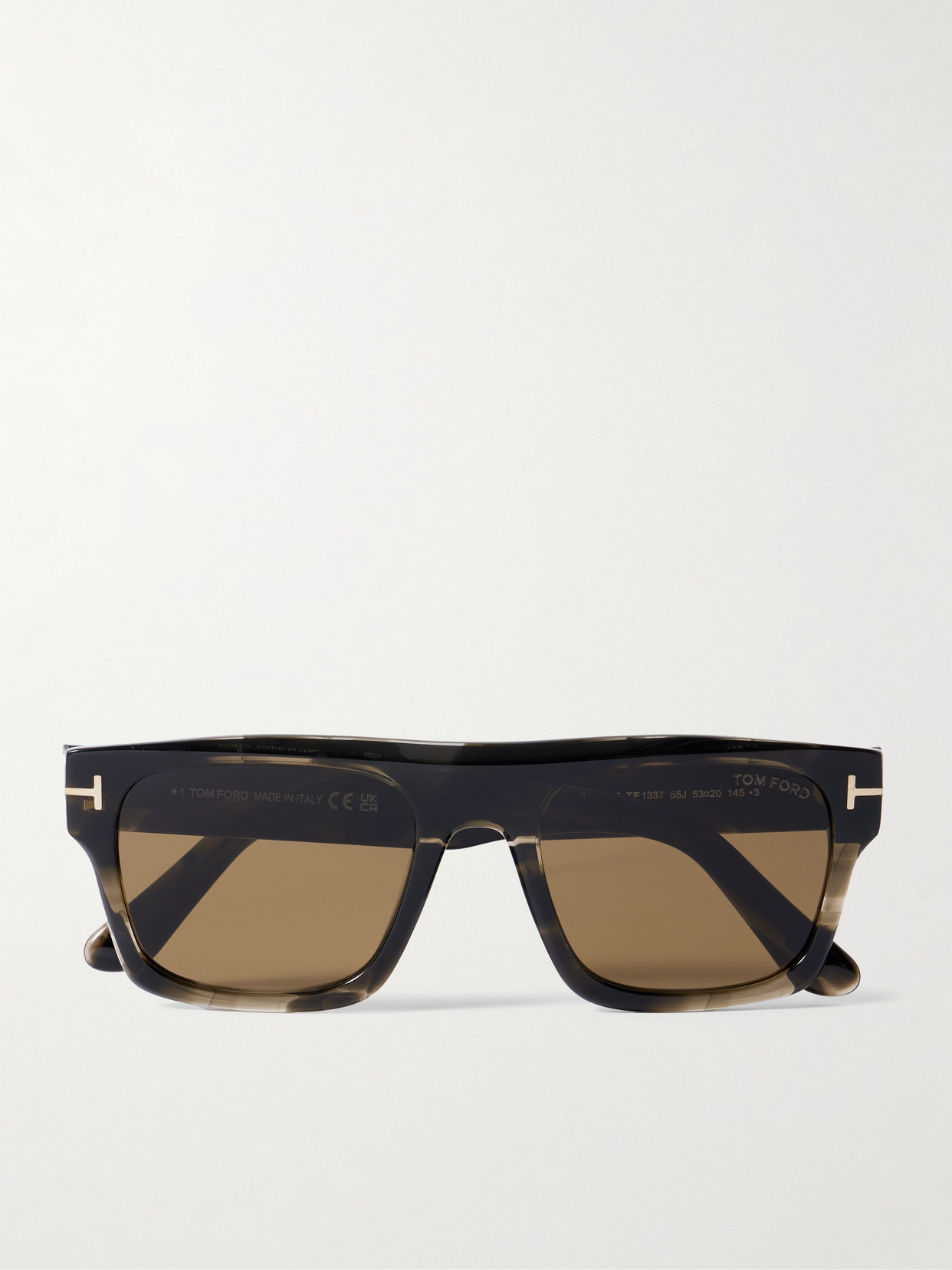 Tom Ford Cyrus Square-frame Tortoiseshell Acetate Sunglasses In Brown