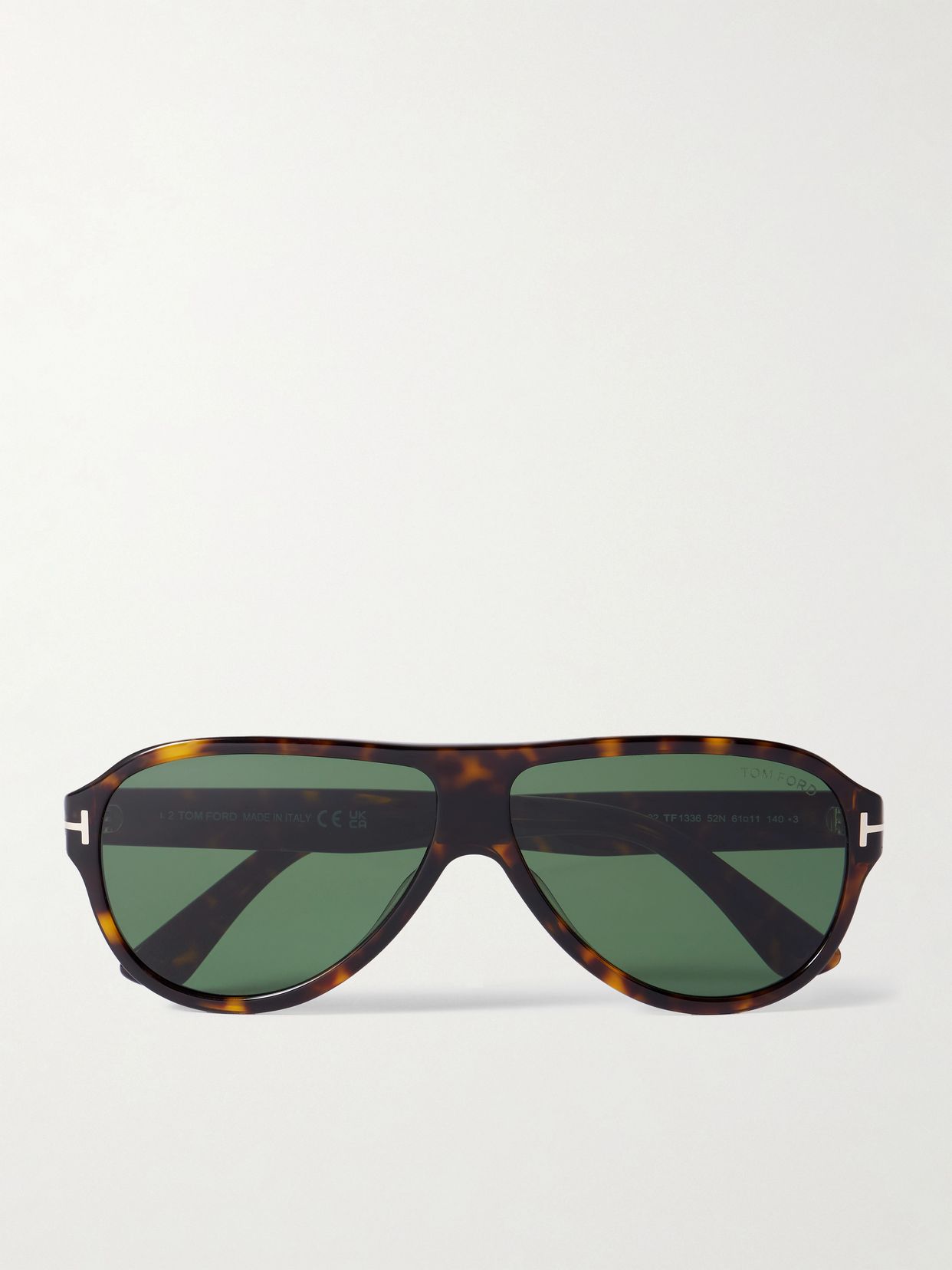 Samuele aviator-style tortoiseshell acetate sunglasses