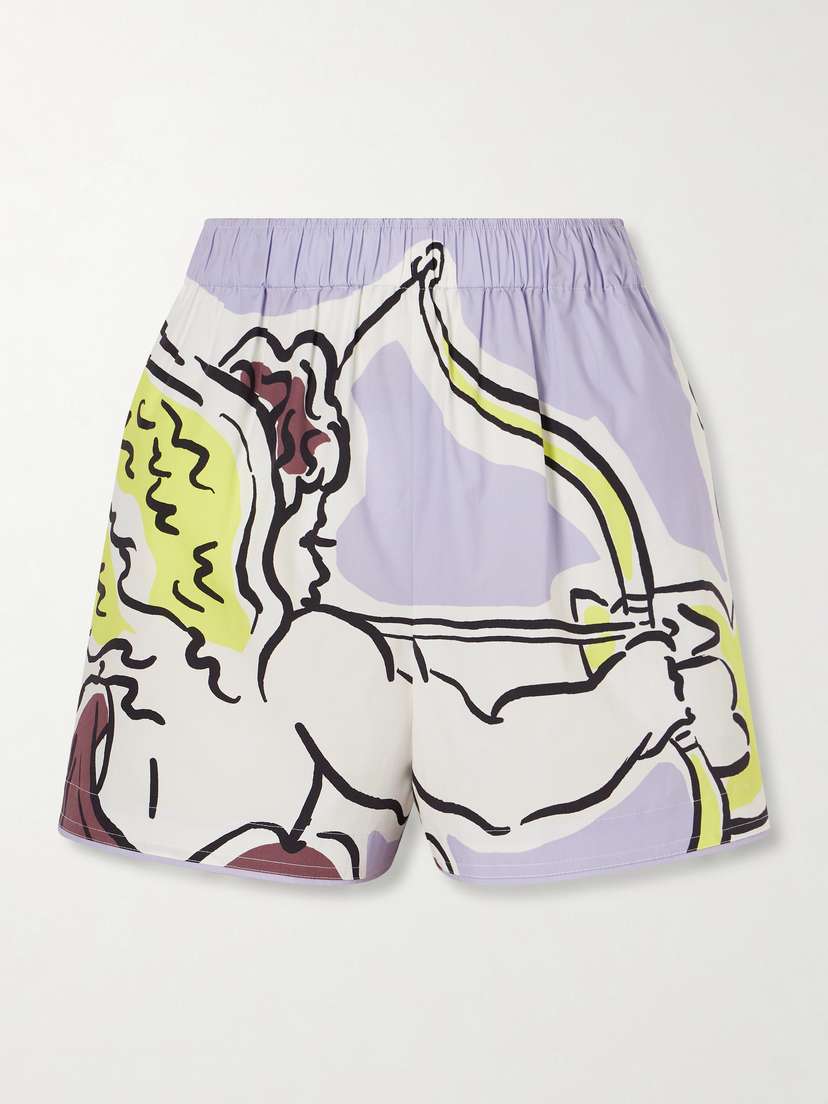 Tory Burch Cotton Camp Shorts